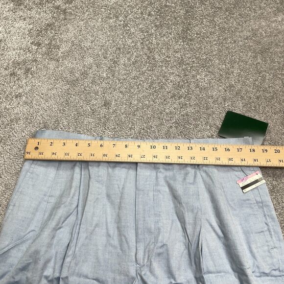 Club Room Vintage 80's Dress Pants Mens 36x34 Light Blue Cotton Trousers NWD - Picture 14 of 16